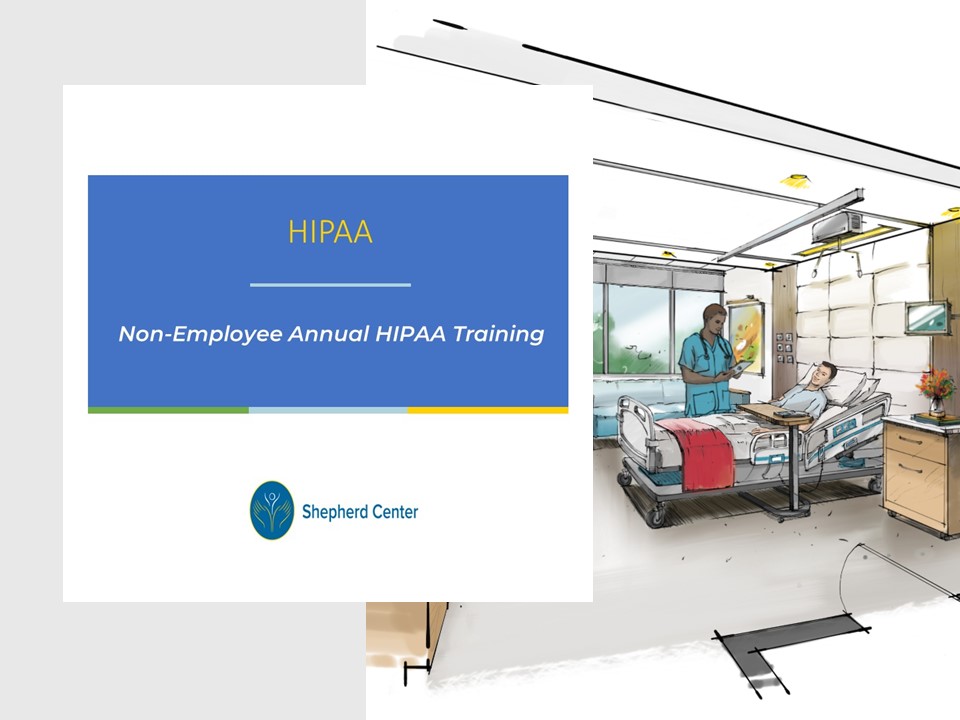 First PowerPoint slide of the HIPAA training.