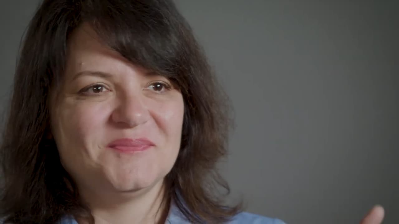 Screenshot of Dana Berry from a video interview