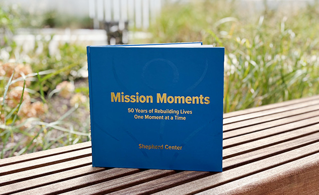 A blue book titled 